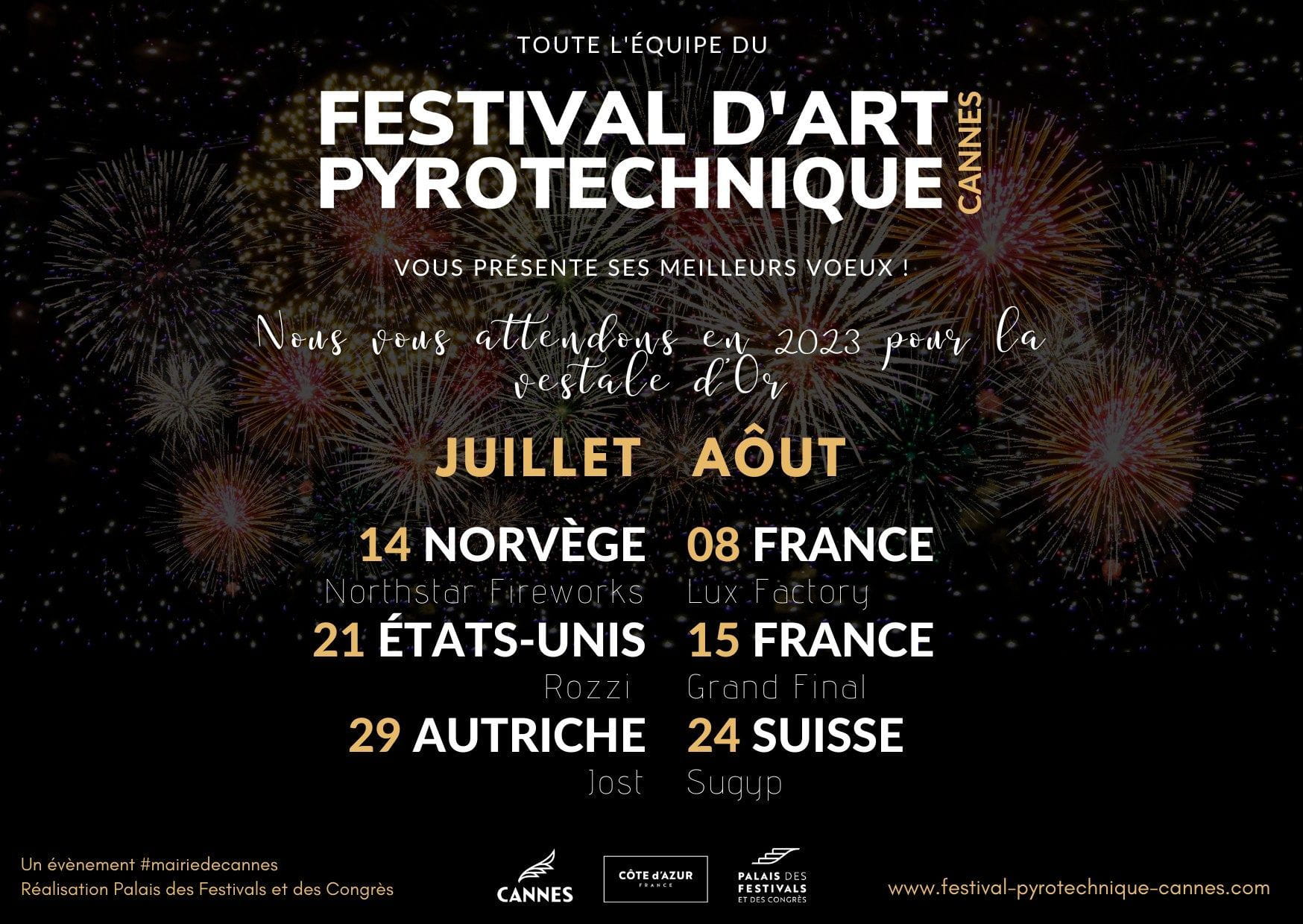 Vivez les feux d’artifice autrement à Cannes !