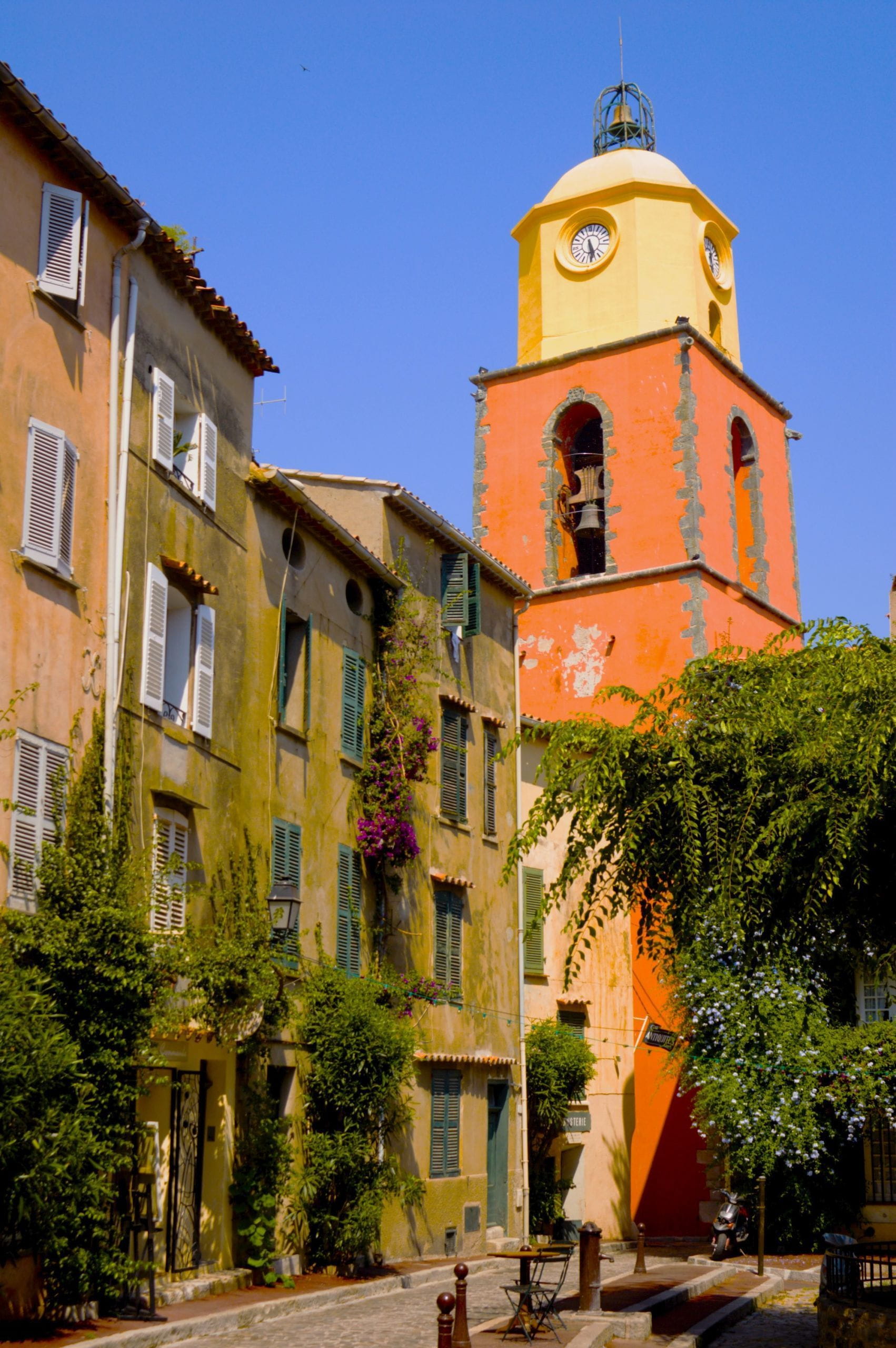 Church tower of St. Tropez, France